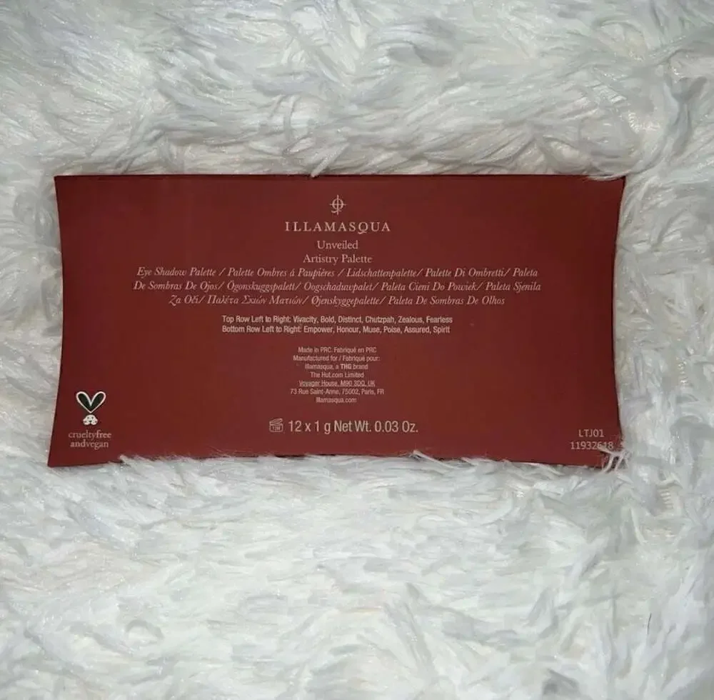 Illamasqua Unveiled Artistry Palette Eye Shadow Palette 12 x 1g